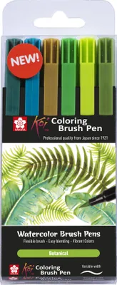 Immagine prodotto di SAKURA POXBR6D Penna a pennello per colorare le Koi "Botanical"