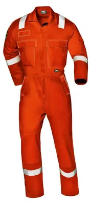 Image de Combinaison de protection Sir Safety Carboflame, ignifuge et antistatique, avec bandes réfléchissantes, XXL, orange