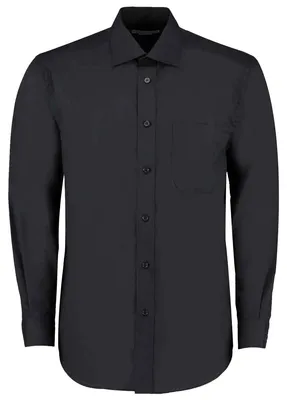 Produktbild von Kustom Kit - Hemd für Herren - Business Langärmlig LT3874 (37,5 cm) (Schwarz)