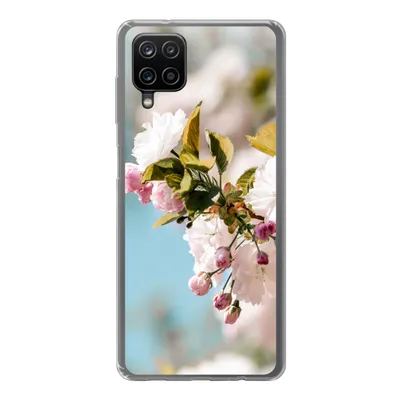 Produktbild von MuchoWow® Handyhülle Schutzhülle Hülle für Samsung Galaxy A12 Blumen - Blüte - Frühling Silikon Softcase Handy Hülle - Bild