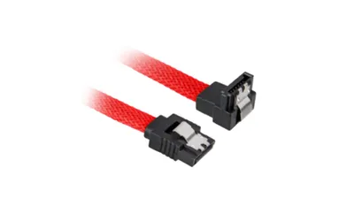 Produktbild von Sharkoon SATA 3, 0,45 m, SATA III, SATA 7-pin, SATA 7-pin, Männlich/Männlich, Schwarz, Rot