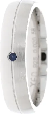 Produktbild von XF0107-52, XF0107-54, XF0107-56, XF0107-60 Bandring mit Saphir ca. 0,02 ct. XEN