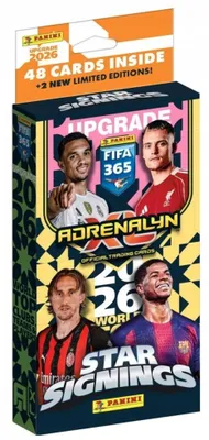 Produktbild von Fifa 365 2026 Panini Upgrade Star Signings Cards 48 Cards + 2 Limited Edition Cards