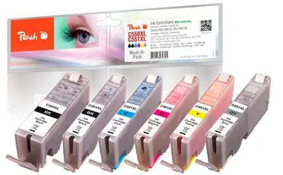 Produktbild von Peach Patrone Canon PGI-550XL/CLI-551XL Multi-6-Pack    komp