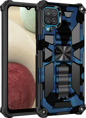 Image de Coque TPU antichoc « Camouflage » pour Samsung Galaxy A42, bleue