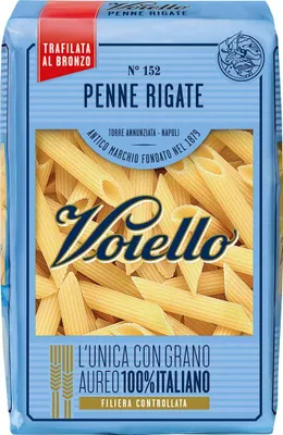 Produktbild von Voiello Pasta Penne Rigate 18er pack von 500 Gramm /  aus Italien / Reich an Protein.