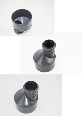 Produktbild von 2 x Reduzierung Ø 110 mm auf Ø 50 mm Rohradapter Rohrverbinder Abwasserrohr Muffe