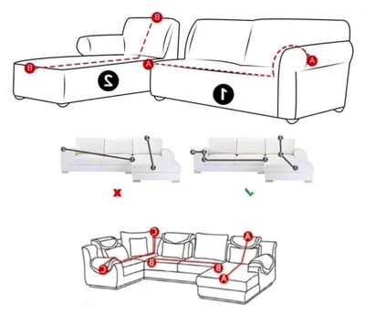 Produktbild von Ecksofa Bezug Senfgelb – Sofabezug L-Form – Eckcouch Sofaüberwurf – Lounge Abdeckung L-Form – Couchbezug Samt Stretch – Sofahusse für Schlafcouch – 2-Sitzer + 2-Sitzer – 2 x 145-185CM