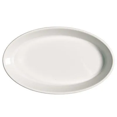 Produktbild von Saturnia Ovale Auflaufform Porzellan Roma weiß cm.32