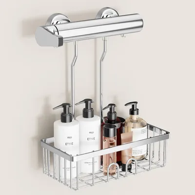 Zdjęcie produktu dla Boren - Półka wisząca - Stal nierdzewna, srebrna - 30 x 13 x 8-5 cm