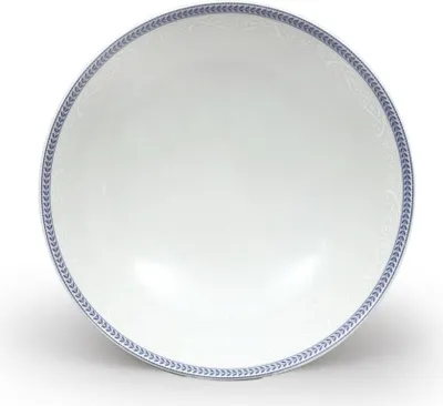 Produktbild von Thun 1794 Kompottschale, Porzellan, 23 cm, weiße Spitze, blauer Rand, Thun