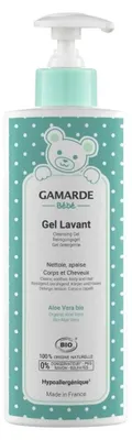 Image de Gamarde, bébé, bio, hydratant, gel douche, corps et cheveux, 400 ml