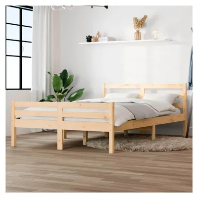 Produktbild von Bettgestell aus Massivholz 135x190 cm ohne Matratze