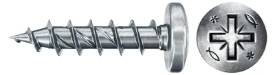 Obrázek produktu pro Fischer 200x Power-Fast II FPF II PZF 4 x 20 mm BC Pan Head s křížovým vybráním PZ plně závitové pozinkované modře pasivované - 670242