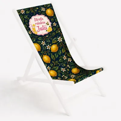 Produktbild von Ersatz-Sitzkissen Liegestuhl Polyester für Klappliegestuhl, Zitrone Relax