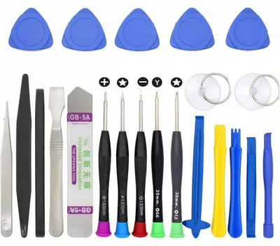 Productafbeelding van Schroevendraaierset 25-Delig Reparatie – Precisie Ergonomisch | TORX T2/T5/T6, Pentalobe 0,8mm | voor Smartphones en Tablets