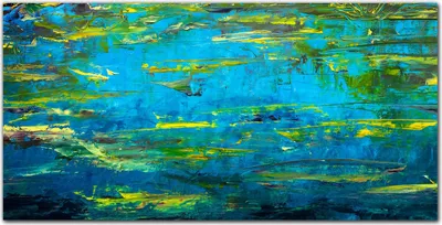 Produktbild von Coloray Bild aus Leinwand 100x50 Leinwand Dekoration - See Pflanzen