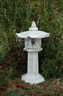 Produktbild von Stand Säulen Haus Leuchte Steinguss Figuren Statuen Garten Dekoration Deko 599