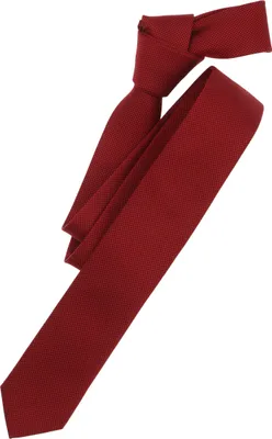 Produktbild von VENTI Herren Business-Krawatte 5cm Polyester/Seidenmix gewebt Rot gemustert