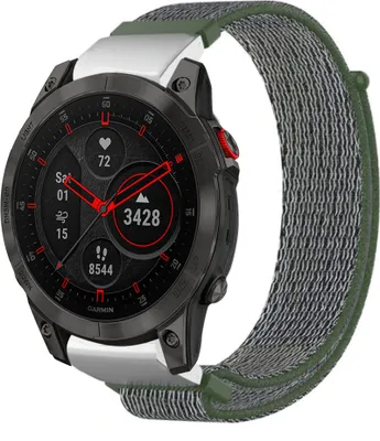 Produktbild von Strap-it Garmin Epix Gen 2 Nylonarmband (Grün)