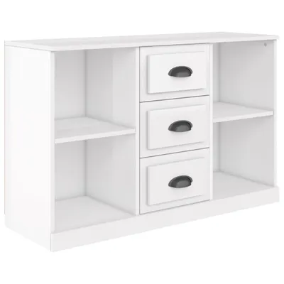 Produktbild von Sideboard Hochglanz-Weiß 104,5x35,5x67,5 cm Holzwerkstoff