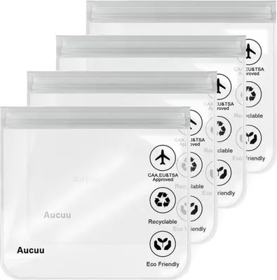 Produktbild von Aucuu Transparente Kulturtasche Flughafensicher wasserdicht