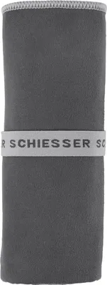 Produktbild von Schiesser Mikrofaser- Handtuch Mario für Sport, Sauna, Reise | schnelltrocknend | leicht | kompakt | 80x130cm | Grau