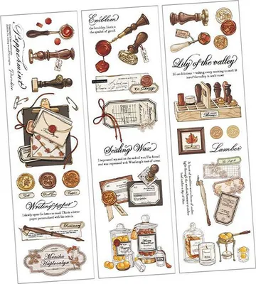 Zdjęcie produktu dla Taśma samoprzylepna, naklejki, PET, styl vintage, romantyczny, silnie przylegająca, wielokrotnego użytku, taśma dekoracyjna do plannerów i papierów