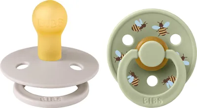 Produktbild von BIBS Studio Colour Schnuller - Bumblebee Mushroom - Größe 1 - 2 Stück | Schnuller & Schnullerbänder