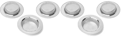 Zdjęcie produktu dla Siatka odpływowa ze stali nierdzewnej, średnica 112 mm, 3 sztuki (opakowanie zbiorcze), do umywalek, zapobiega zatykaniu