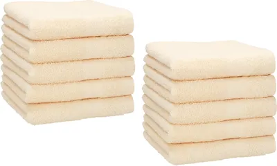 Produktbild von Betz Premium Seiftücher Set 10-teilig – 10× Seiftuch 30×30 cm, 100% Baumwolle 470 g/m², weich & saugstark, ® Farbe beige