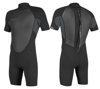 Obrázek produktu pro O'NEILL REACTOR-2 Pánský neoprenový oblek 2 mm Shorty Wetsuit Backzip černý/grafitový – velikost: 2XL (56)