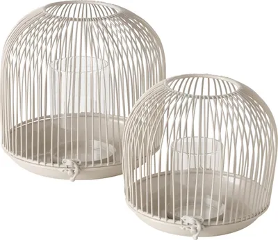 Produktbild von Metalllaternen JUSTINE, beige, 2er-Set
