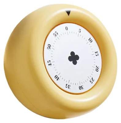 Produktbild von Mechanischer Küchentimer mit magnetischer Rückseite, batterielos, mit visuellem Countdown-Timer, lautem Signalton, einfacher Drehfunktion und Erinnerungsfunktion zum Kochen, Lernen und für den Kühlschrank.