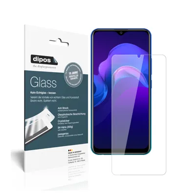 Produktbild von 2x Schutzfolie für Vivo Y12 - Anti-Shock 9H Folie dipos Glass Kunststoffglas