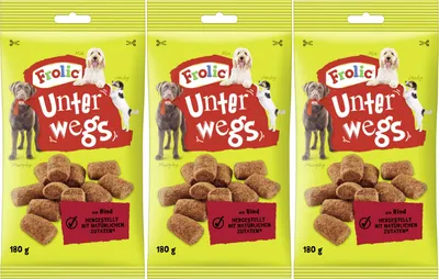 Produktbild von FROLIC™ UNTERWEGS™ Beutel Rind 3 x 180g