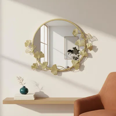Immagine prodotto di Specchio da parete rotondo con cornice decorativa SOL, Ø 50 cm