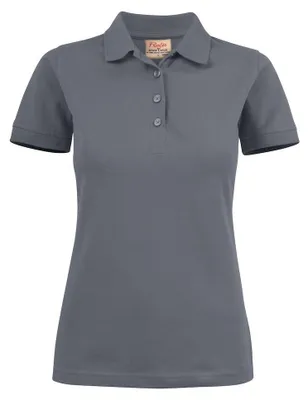 Imagen del producto de Camiseta polo "Surf" para mujer, confeccionada con tejido elástico ET371 (talla XXL), color gris acero