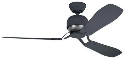 Image de Ventilateur de plafond avec interrupteur mural Industrie II Graphite 132 cm
