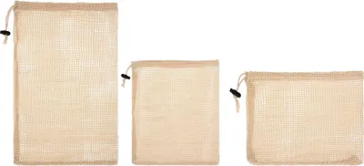 Obrázek produktu pro Sada bavlněných sáčků s okrajem, 3 kusy