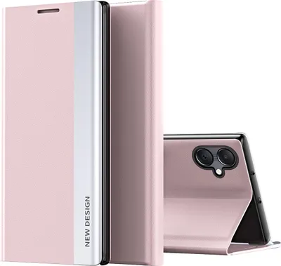 Produktbild von Hülle für Samsung Galaxy A07 4G, Kunstleder Magnetisch Klapp Stand Schutzhülle Rosa