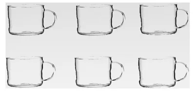 Produktbild von 6 Teegläser Glasbecher Glühweingläser Grogweingläser mit Henkel, 200 ml mundgeblasen