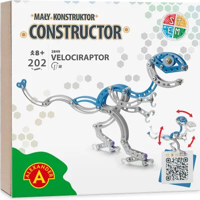 Produktbild von Mały konstruktor Velociraptor 202 elementy