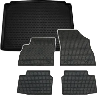 Produktbild von Gummi Kofferraumwanne + Fußmatten Set für Opel Astra K, Bj. 2015-