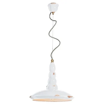 Produktbild von Ferroluce Vague-Vintage Hängeleuchte Ø 40cm Weiß Rund