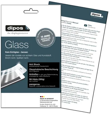 Produktbild von 2x Schutzfolie für Meizu 15 matt - Anti-Shock 9H Folie dipos Glass Displayfolie