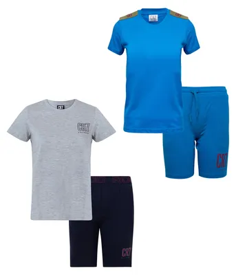 Image de Pyjama court pour garçon CR7 Cristiano Ronaldo, lot de 2, couleur bleu, taille 6