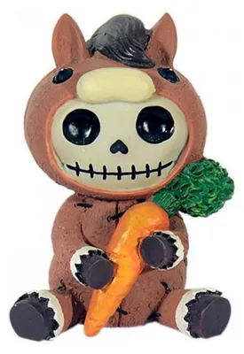 Produktbild von Kleine Horse Furrybones Figur - Skelett Figur als niedliche Geschenkidee