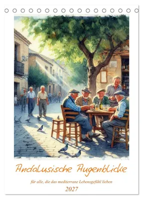Produktbild von Andalusische Augenblicke (Tischkalender 2027 DIN A5 hoch), CALVENDO Monatskalender