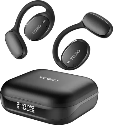 Produktbild von TOZO OpenEgo True Wireless Stereo (TWS) Kostne USB Typ-C Bluetooth Headset Schwarz